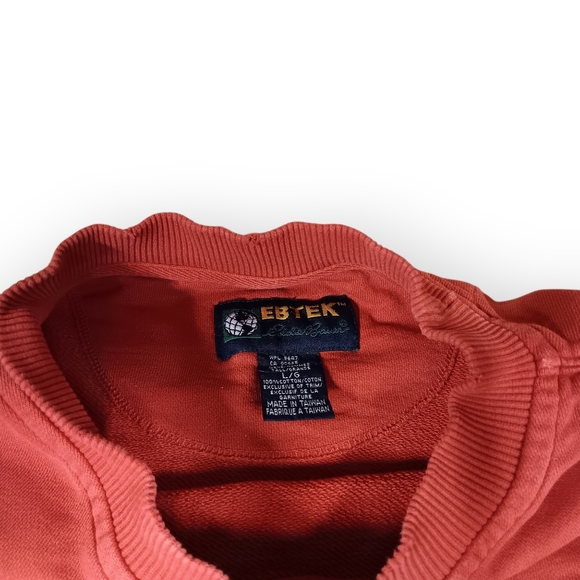 Vintage Eddie Bauer EBTEK Red Crewneck Sweater - L - Picture 3 of 3